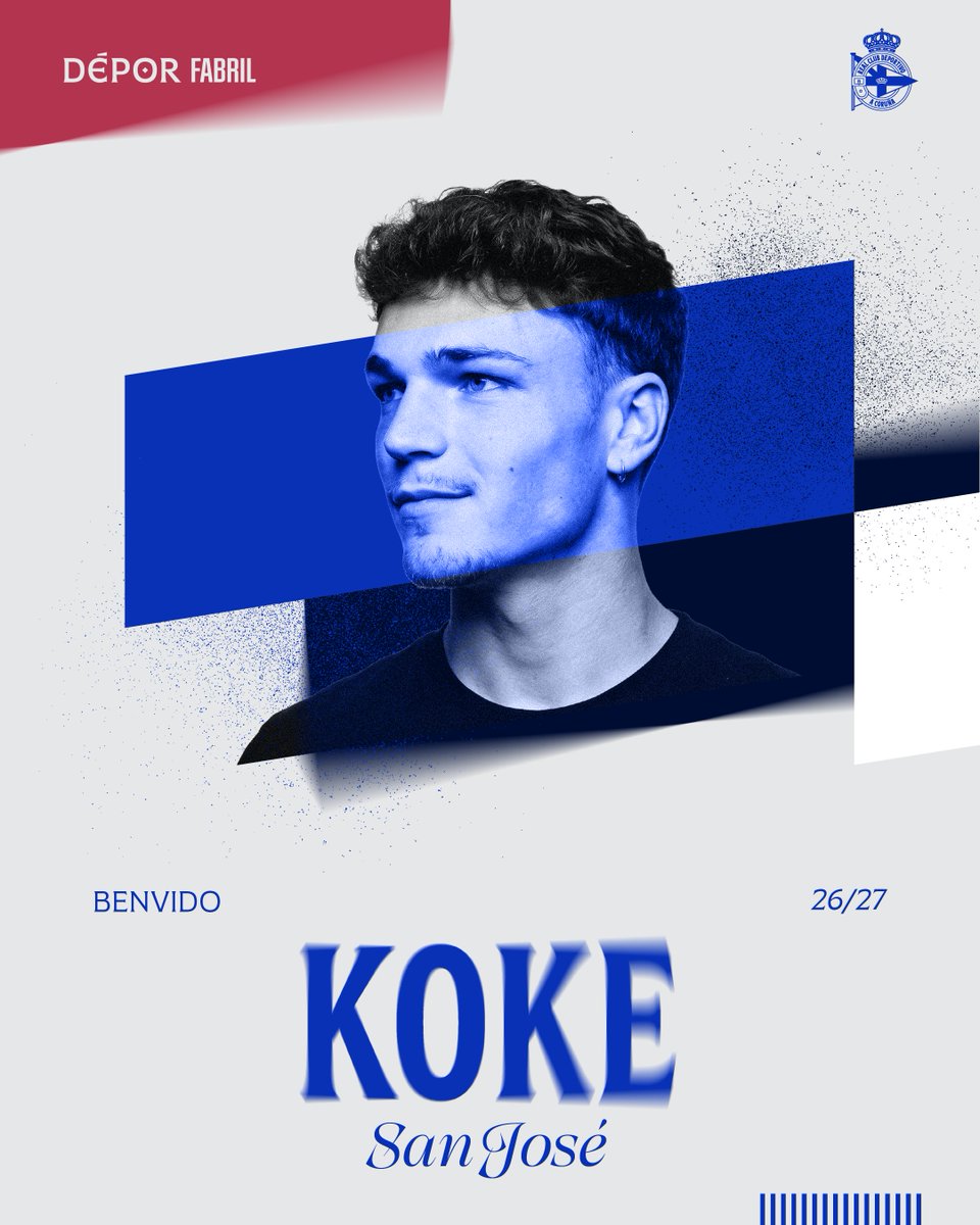 DeporCanteira's tweet photo. ✍️ Koke San José, novo centrocampista para o Fabril

Benvido, Koke! 👋

💻: https://t.co/bd6o5NHVhJ https://t.co/HMMUDyGNwK
