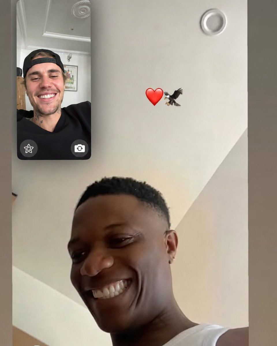 Burna_Archive's tweet photo. BREAKING: Wizkid allegedly called Justin Bieber this morning to congratulate him on the World Cup Final Halftime Show... then quietly asked for an Essence invite. Justin reportedly ended the call. 😭 https://t.co/ou1RcBSjTQ