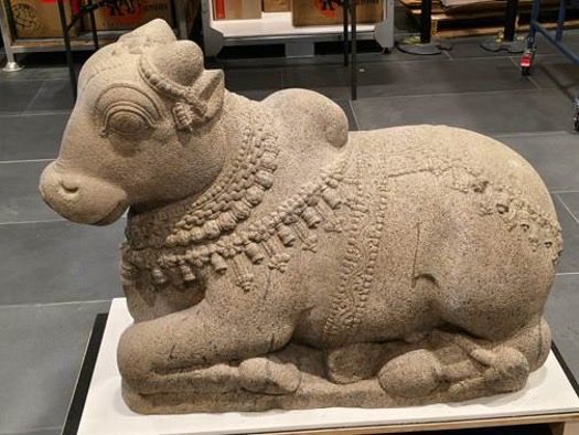 sanghaviharsh's tweet photo. Australia Returns India’s Priceless Heritage 🇮🇳🤝🇦🇺

• Three ancient Indian antiquities to be repatriated from Australia.
• Includes a Bhadrakali Trident, Nandi Idol, and Karttikeya Sculpture.
• Sacred artefacts dating back to the 11th–12th centuries from Tamil Nadu temples.
• A significant step in preserving India’s rich civilisational heritage.
• Announced during Hon’ble PM Shri @narendramodi Ji’s visit, reflecting the deep cultural bond between India and Australia.

Heritage reconnects. Civilisations unite.