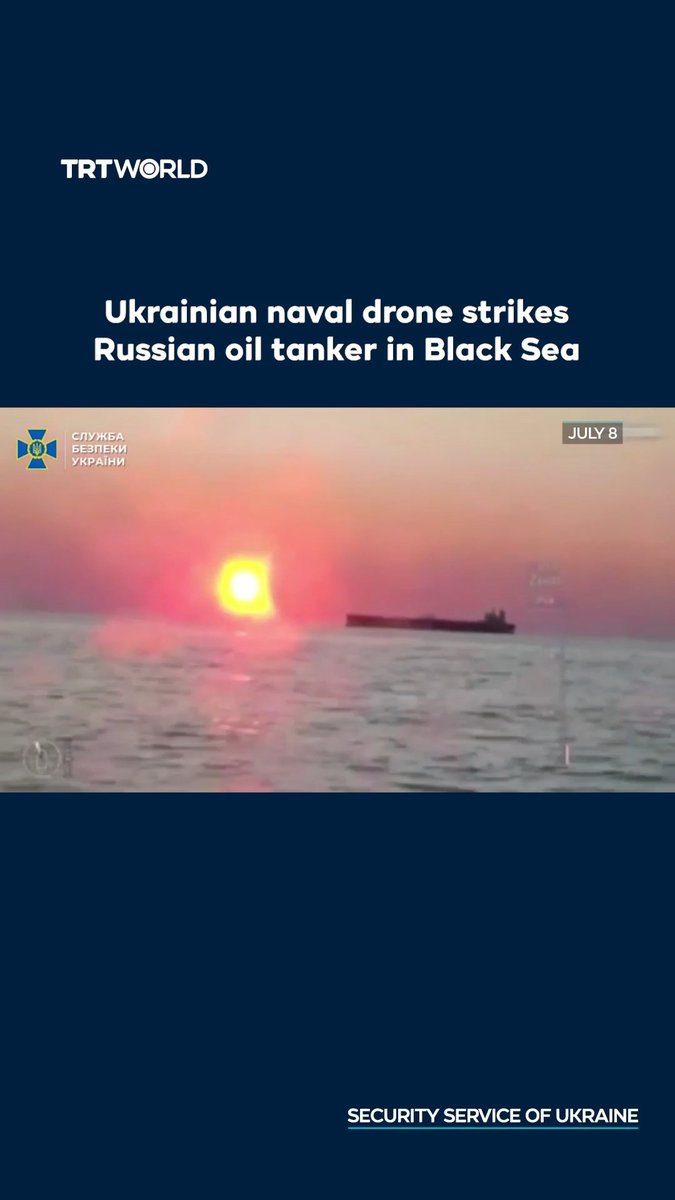 Ukrainian Sea Baby Drone Cripples Russian Shadow Fleet Oil Tanker in Bold Black Sea Strike