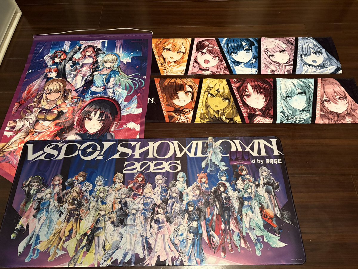 haruyzn's tweet photo. ぶいすぽSHOWDOWNのグッズ届いたァ〜全部のグッズ最高に良き〜☺️
来年もSHOWDOWNあることをいのる〜
#ぶいすぽSHOWDOWN2026 https://t.co/ethtzikGUM