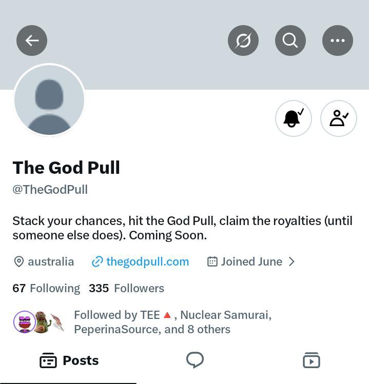 DonSmile12's tweet photo. Been here since there was no banner, no PFP, just an idea.

Still here now.

Hopefully I'm early enough to be noticed. 🫡

@TheGodPull https://t.co/TJnqaMTXyO