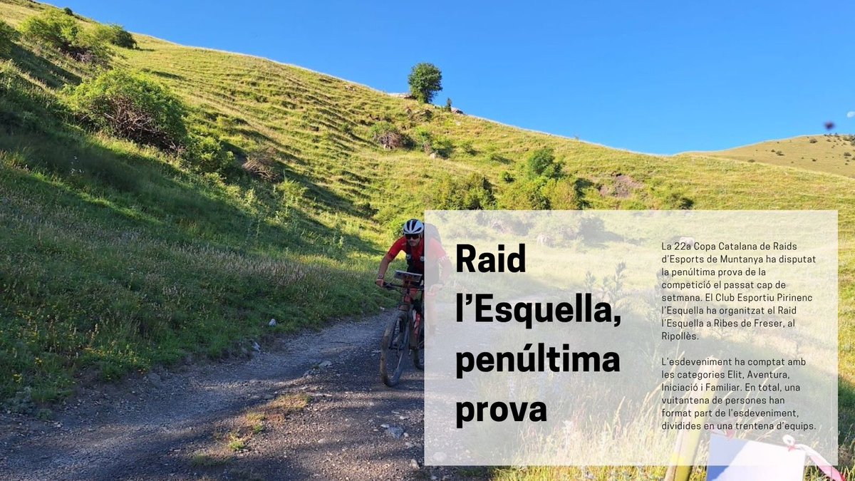 FEEC_cat's tweet photo. 🚵♀️🚶♀️🧗 El Raid l'Esquella, penúltima prova de la 22a Copa Catalana de Raids d'Esports de Muntanya.
El CATRaid-Cameta s'ha imposat en aquesta cita disputada a la Vall de Ribes.
🔗https://t.co/AWsLM1K3yv
#sentlamuntanya #sommuntanya #raidsfeec https://t.co/U0yg7OrwgL