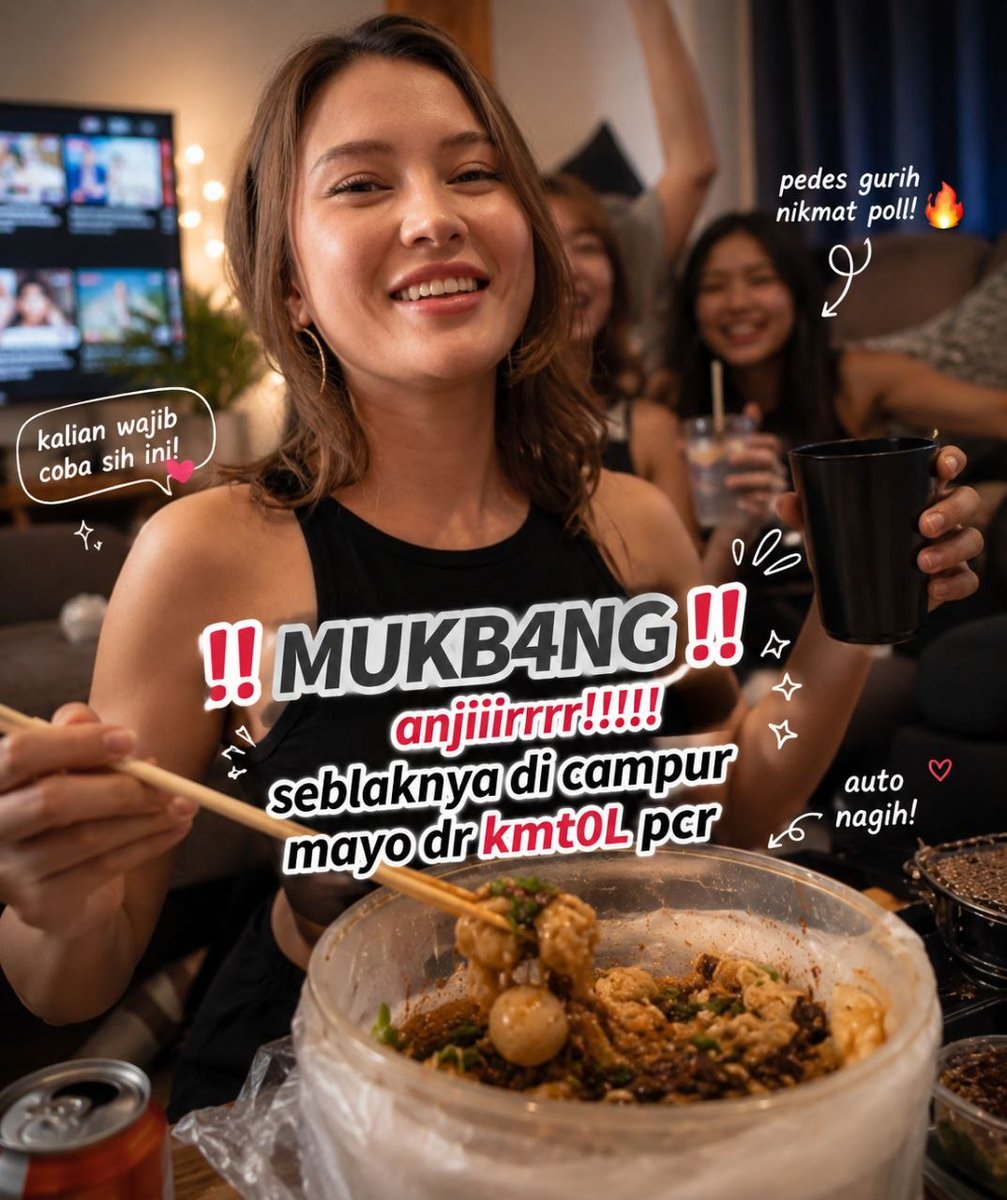 cleoreil's tweet photo. Mukbang extrim di maljum https://t.co/kAIKvVLQoF