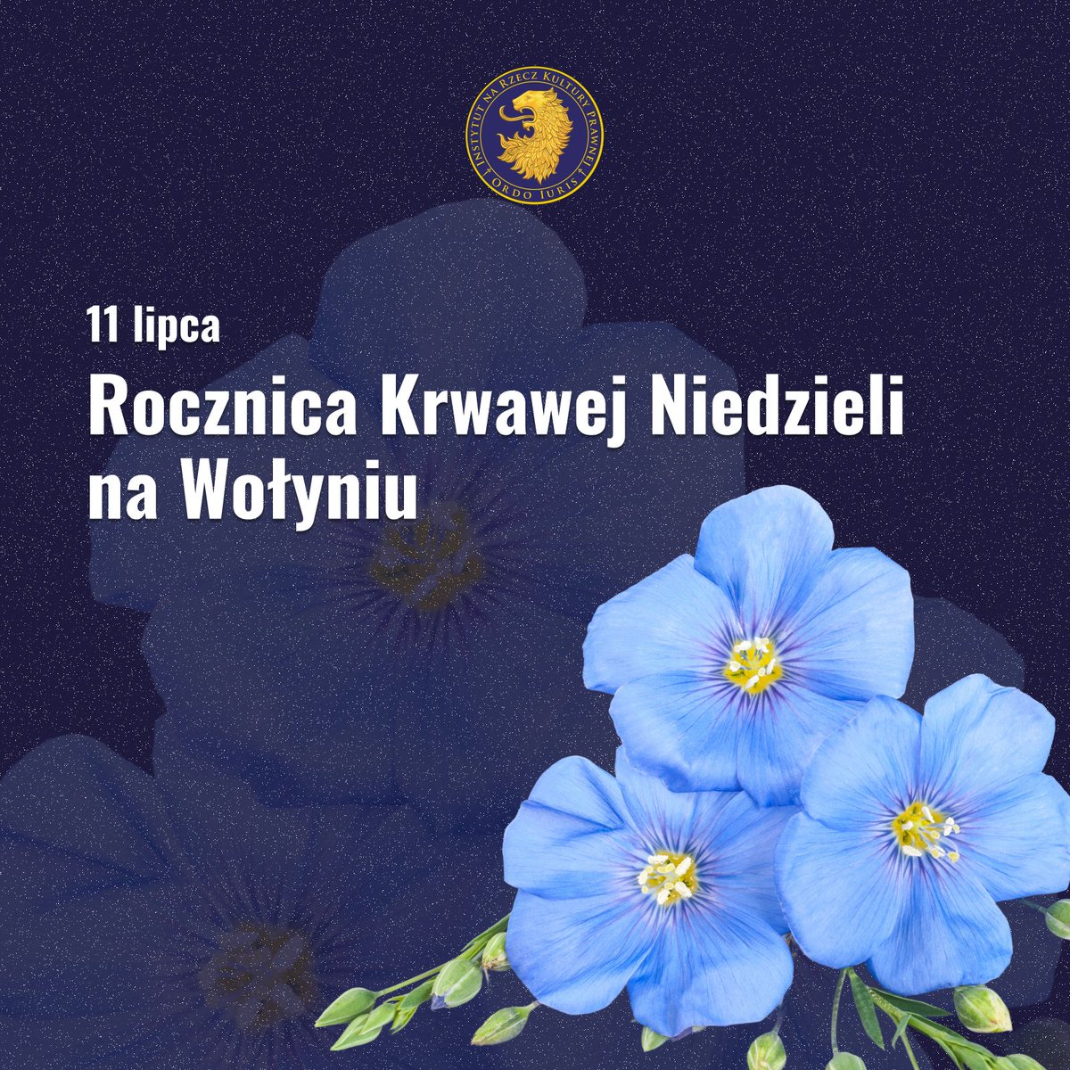 OrdoIuris's tweet photo. 11 lipca - pamiętamy.

Są daty, o których nie wolno zapomnieć. 11 lipca 1943 roku – Krwawa Niedziela – stała się symbolem jednej z najtragiczniejszych kart w historii Polski. Tysiące naszych rodaków straciło życie tylko dlatego, że byli Polakami.

Pamięć o ofiarach jest wyrazem szacunku dla prawdy, godności pomordowanych i odpowiedzialności za kolejne pokolenia. Naród, który zapomina o swojej historii, naraża się na powtarzanie jej najboleśniejszych rozdziałów.

Wieczna pamięć Ofiarom zbrodni wołyńskiej.

#11Lipca #KrwawaNiedziela #Wołyń #Pamiętamy #HistoriaPolski