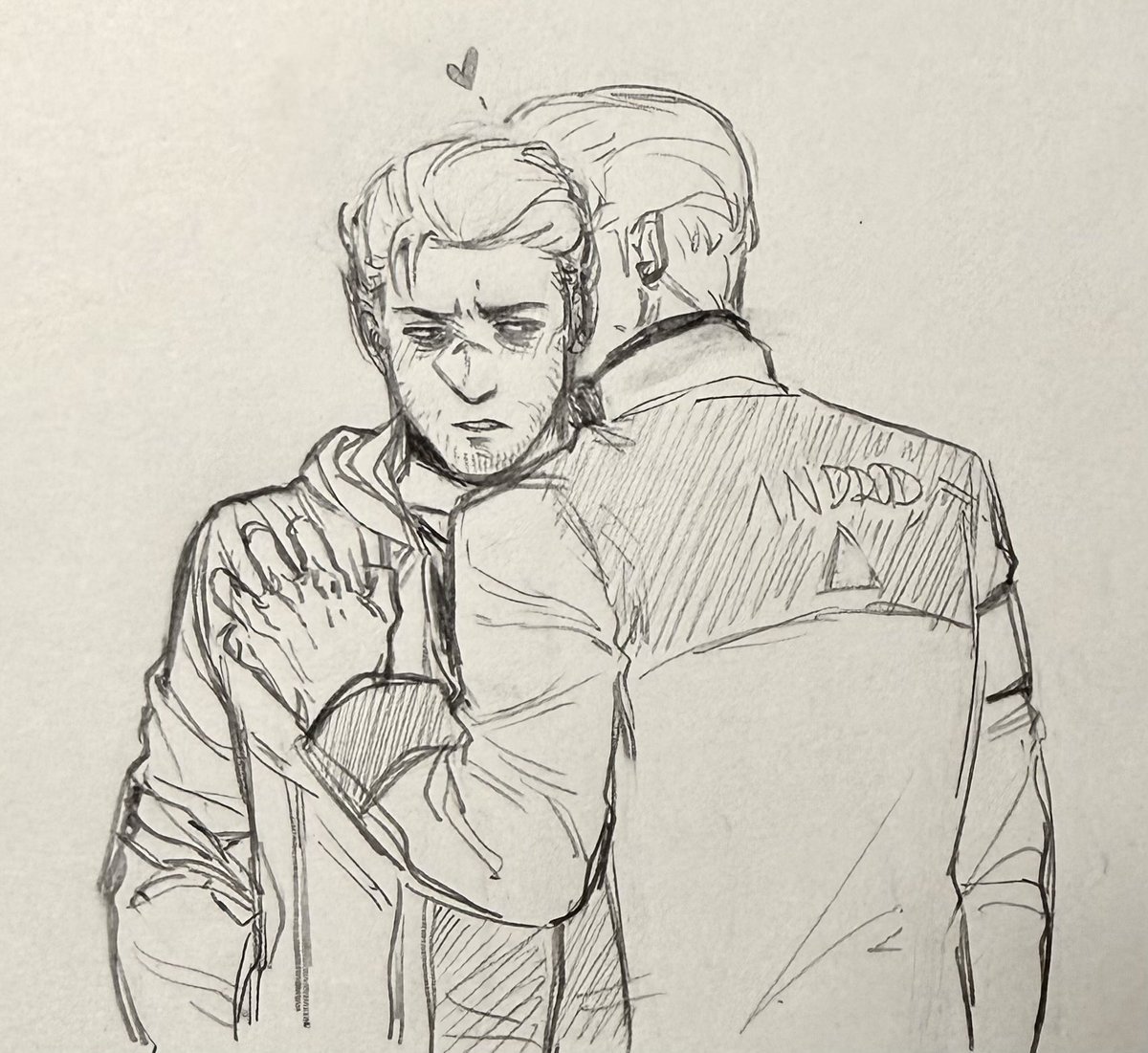 KPoiis84's tweet photo. 害羞羞！

#reed900 #900gavin 
#DetroitBecomeHuman https://t.co/4DeNasptsm