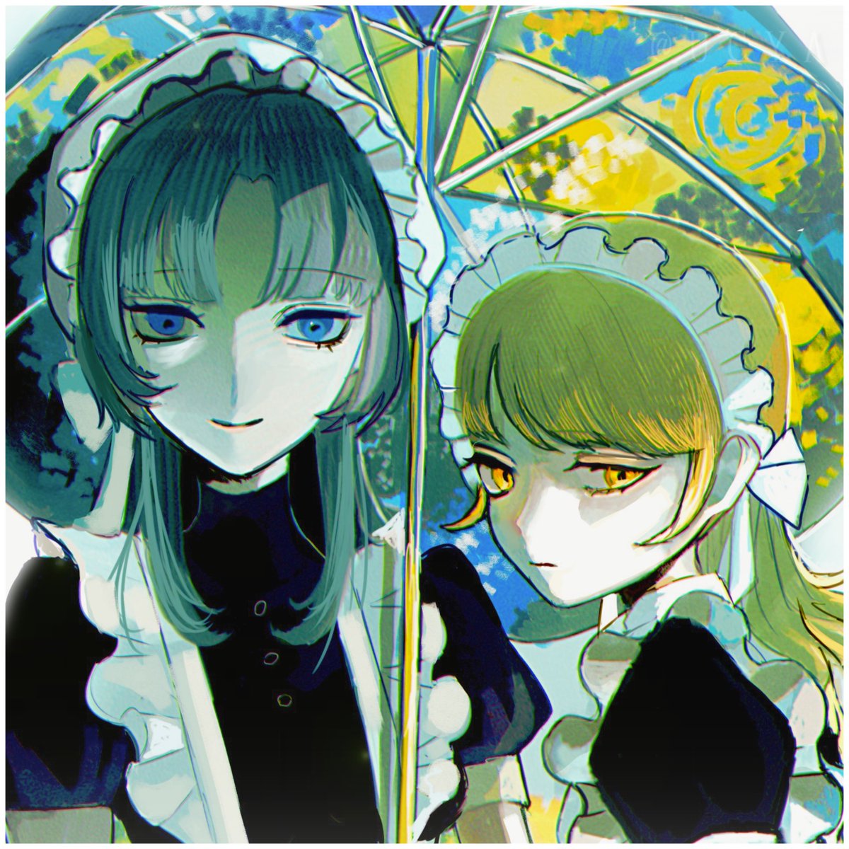 UCYAhello's tweet photo. メイドoc   2人の憩いの場 https://t.co/1GRDufZUvZ