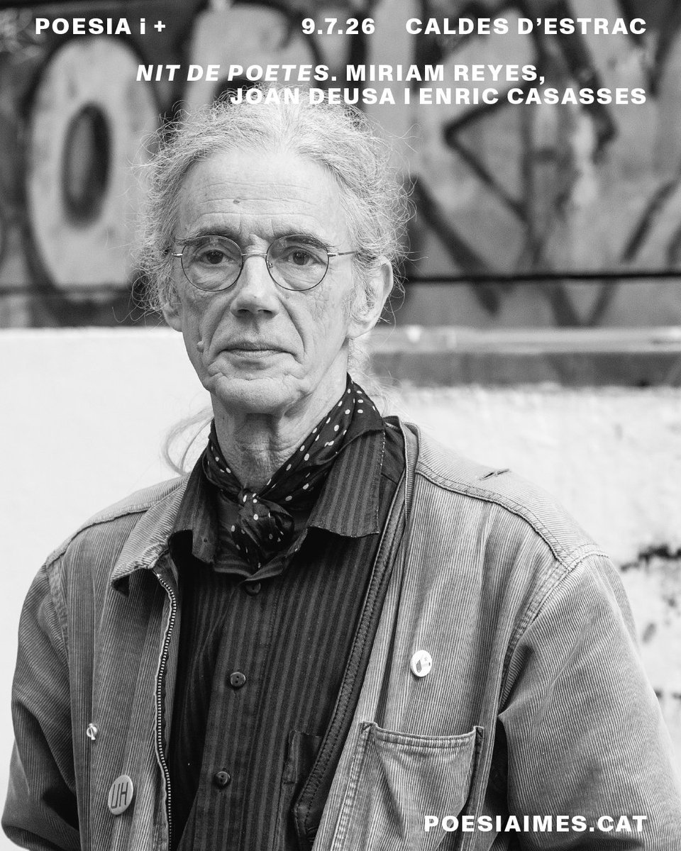 poesiaimes's tweet photo. ⚠️ Per un canvi d'última hora, Eduard marco no recitarà a la 'Nit dels poetes' d'avui. Enric Casasses el substituirà. https://t.co/SPzbfsTShn