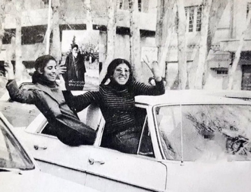 BonnieS21912114's tweet photo. @sheilanazarian @CUFI Leftists supporting future ayatollah before the fall of the shah. One was murdered, one barely escaped the country with her life. Oops. Now women in Iran have not known freedom in 50 years! https://t.co/epegWS4CAX