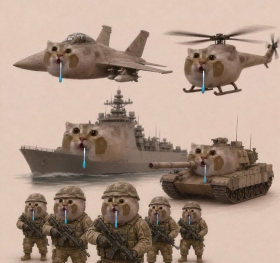 droolingcatsol's tweet photo. drool army ready to be deployed https://t.co/k7QJHugGVX
