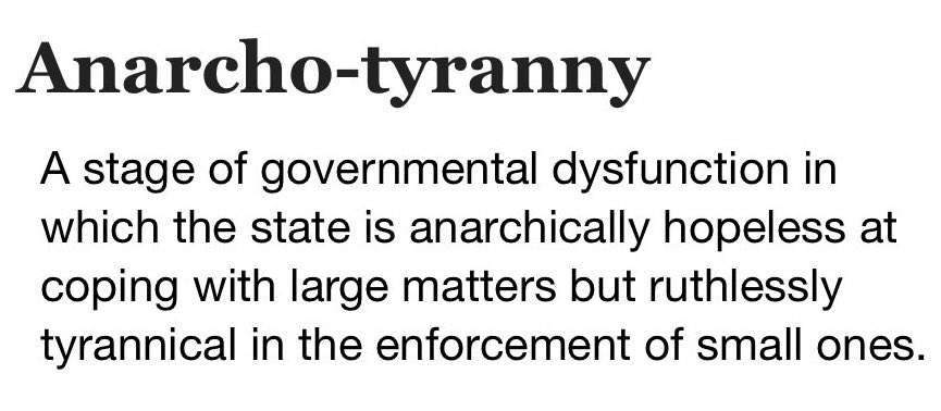 sopbeen's tweet photo. @uMarhobane Just another one of the endless manifestations of Anarcho-tyranny. https://t.co/eFdvKBGH7r