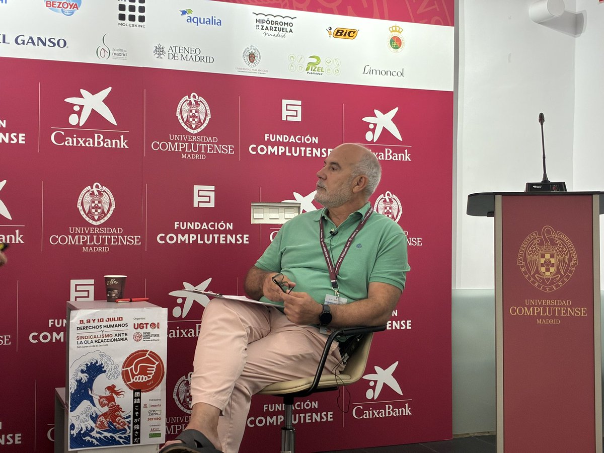 UGTMadrid's tweet photo. 🎓 Continuamos con la conferencia “Derechos humanos en el empleo: proteger al colectivo LGTBI del odio”.

Interviene Miriam Guijarro Río, coordinadora del Área LGTBI de #UGTMadrid, moderada por Miguel Ángel Neila Guillén, secretario de Organización de UGT Madrid.

#CursoVeranoUGT https://t.co/BZRz74Pqjx