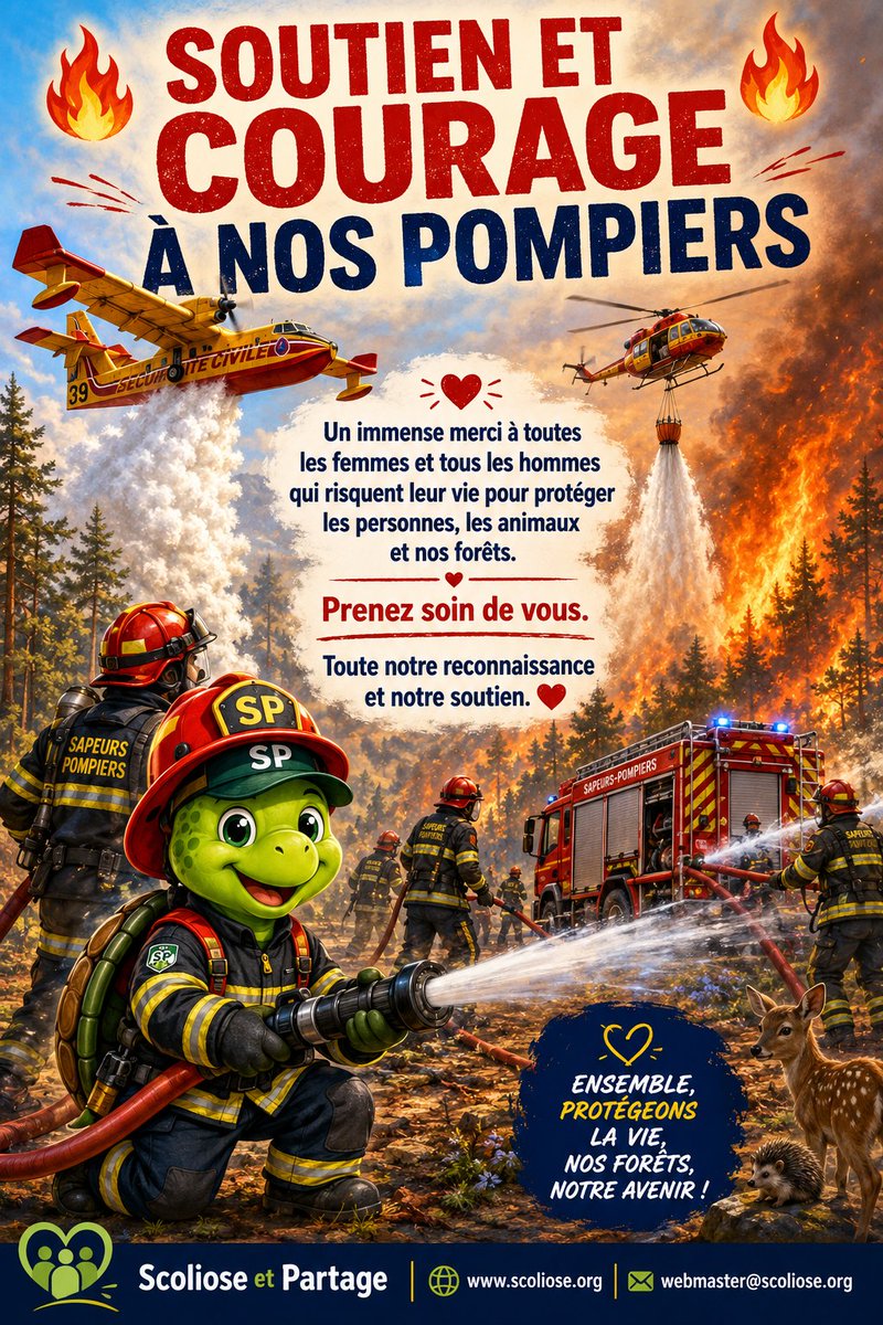 ScoliosePartage's tweet photo. #scoliose #depistagescoliose #pompiers https://t.co/FDhMsPAONg