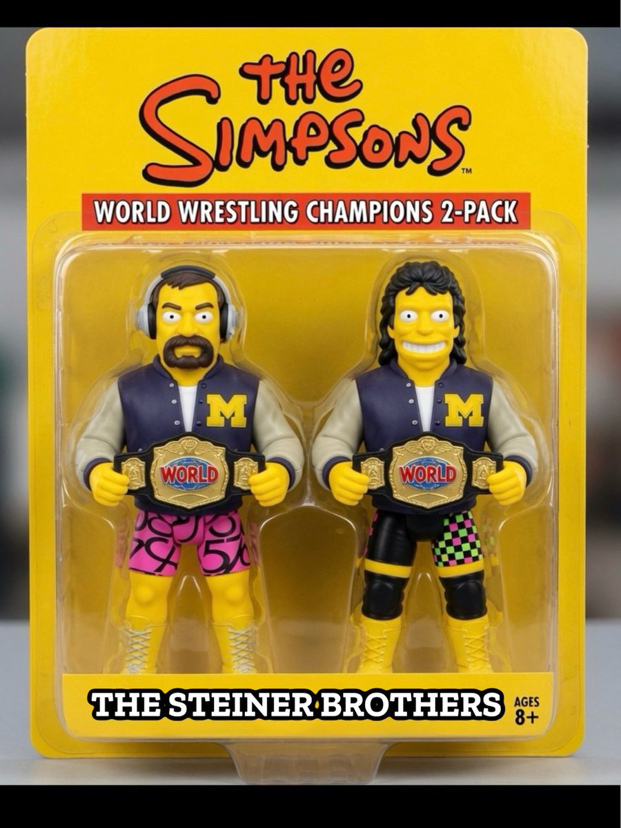 eric96_eric's tweet photo. If #WWE And #TheSimpsons had a Crossover action figure line Part 3 (Tag Team Edition) https://t.co/i2BcMMRWy1