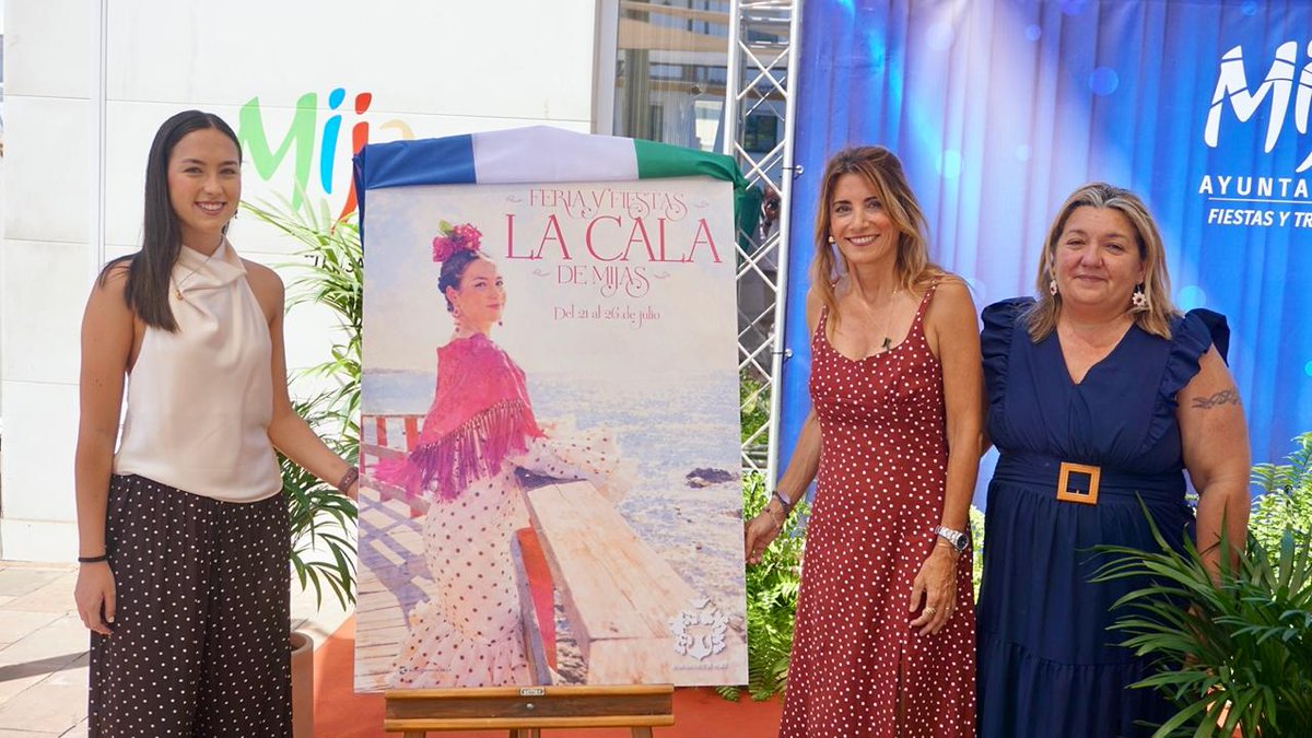 AytoMijas's tweet photo. #Fiestas La Cala de Mijas se prepara para vivir su feria del 21 al 26 de julio con un completo programa de actividades. La caleña Claudia Mendo es la protagonista del cartel de este año con una imagen tomada en la Senda Litoral.

Más información en https://t.co/O4TGJURRHn https://t.co/LjcNaj3p38