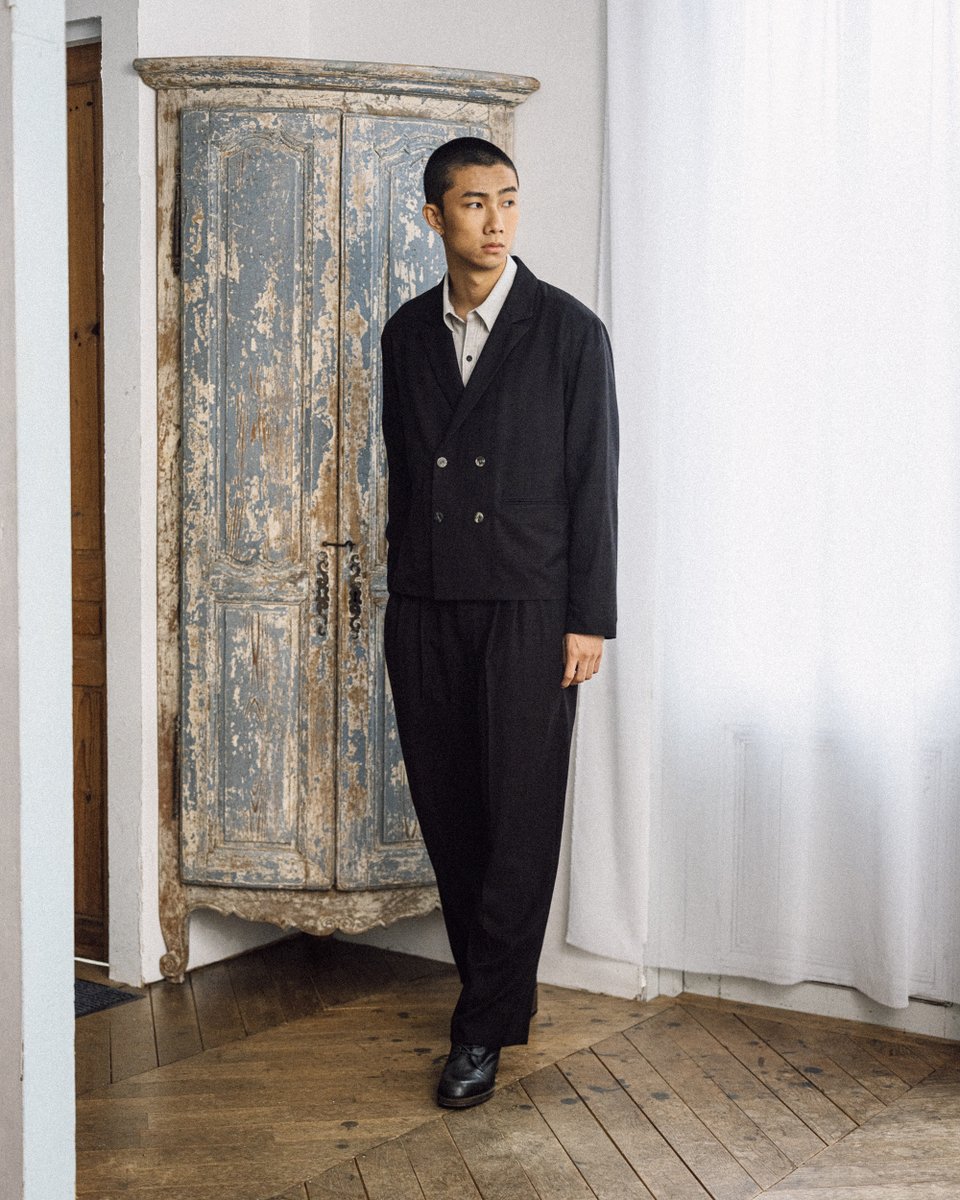 kujaku Spring / Summer 2027 ⁡ Designer / 西坂拓馬 Model / Neko