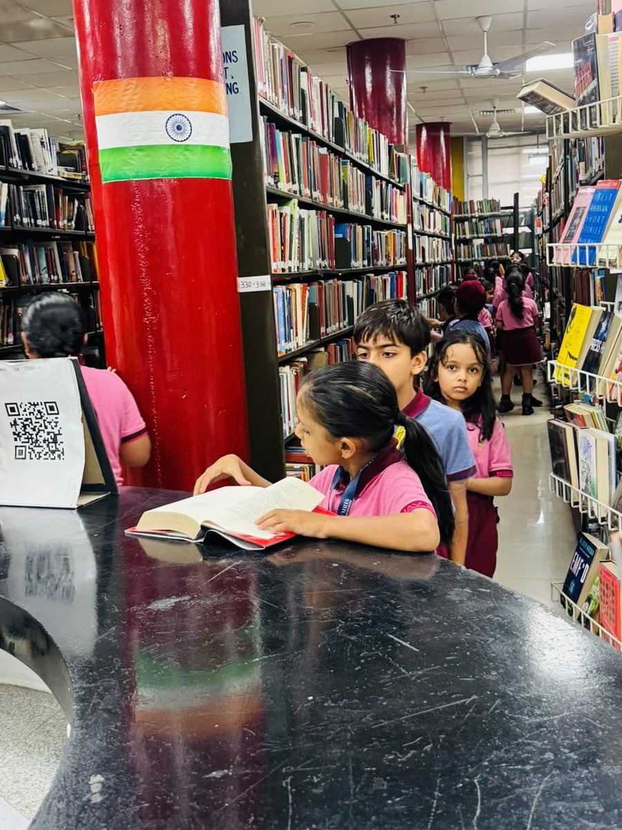 TSCSLibrary's tweet photo. Library visit and orientation of Class 3 students of Manav Rachna International School, Mohali  organised in the Library today #ReadingMonthCelebration @RrrlfKolkata https://t.co/QersCwkQMh
