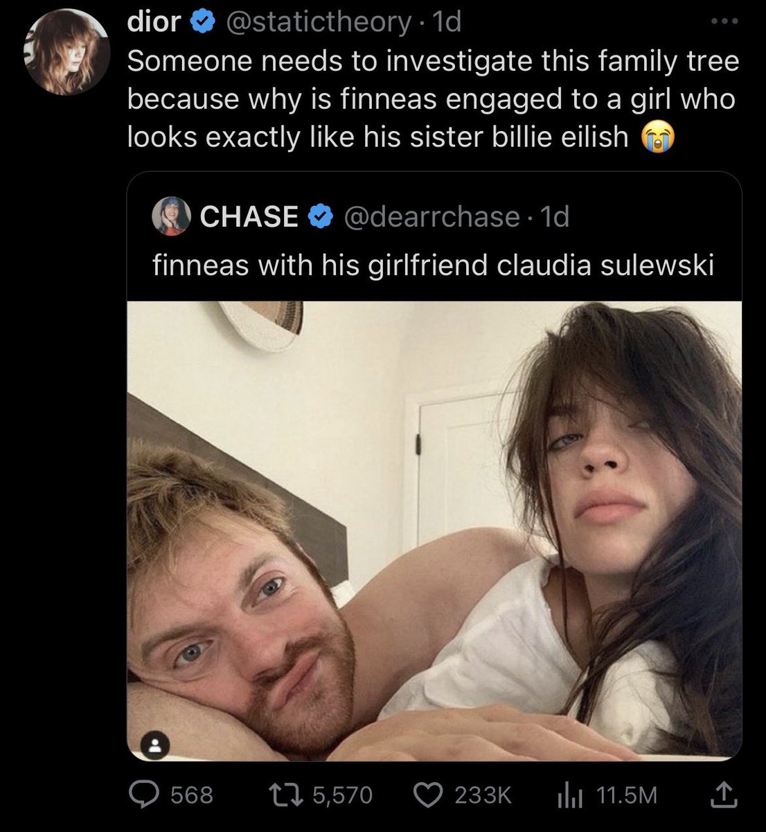 mygrqnde's tweet photo. 233k likes dissing finneas over an AI photo … https://t.co/gAPzYwMnfO