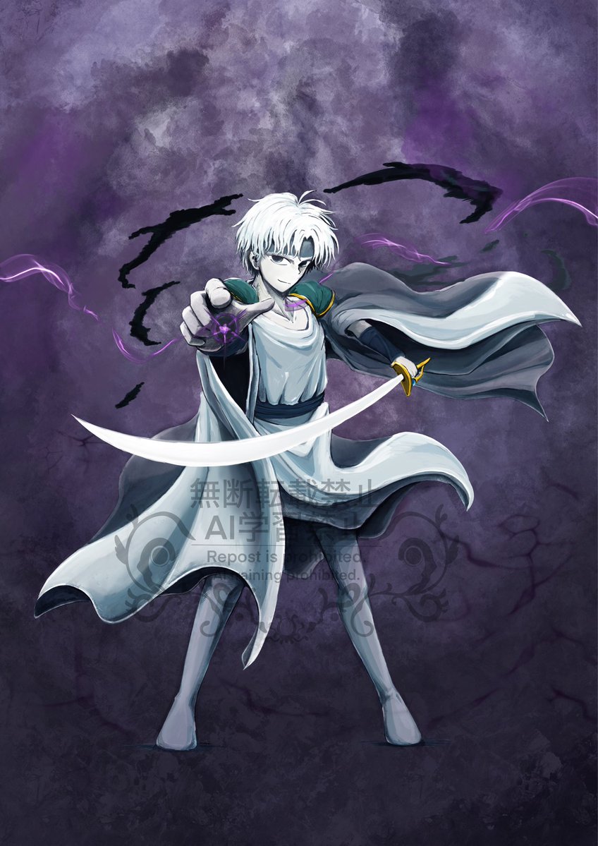 Eapuyomado's tweet photo. 闇の魔導師アクリル絵の具風 https://t.co/FqfKNVfr4x