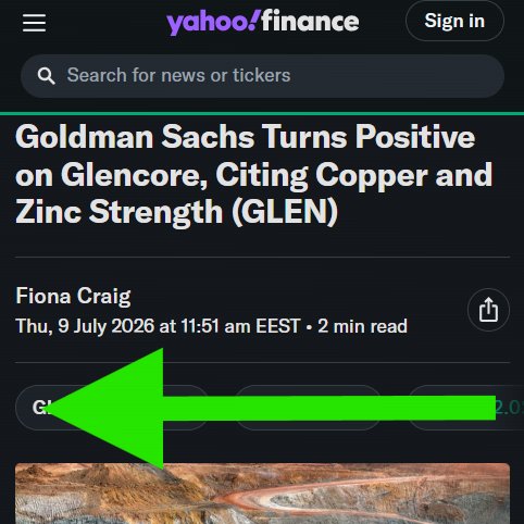 nady0812's tweet photo. Hey resource people, this Glencore upgrade is another signal that copper exposure is getting harder to ignore

Goldman Sachs likes Glencore because it has one of the stronger mixes of copper, zinc, coal and marketing upside. They also pointed to physical dislocations in copper and aluminum markets, which tells me the supply chain is still tight and messy

That is where $NRED fits my watchlist. NovaRed is much earlier than Glencore, but the theme is connected: copper demand keeps building, and MetalCore AI is designed to improve exploration targeting at Wilmac

Big miners show the macro. Juniors show the torque
No advice here, just setups

$RKLB $WULF $QUBT