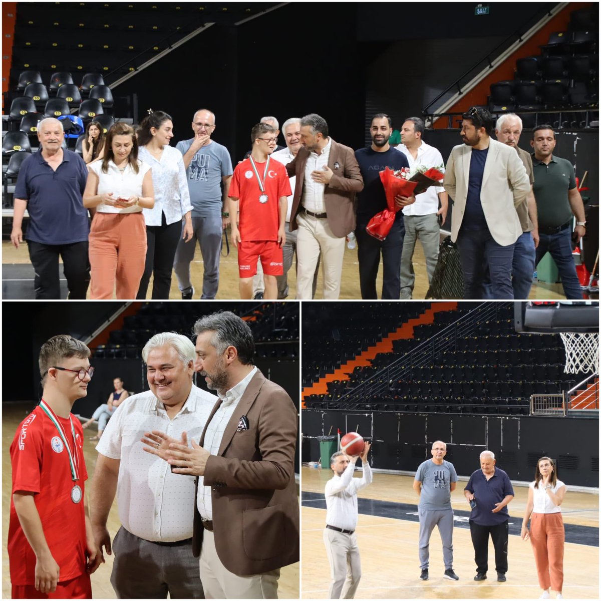 akyenisehirilce's tweet photo. 📍 Servet Tazegül Spor Salonu

✅ Ziyaret

İlçe Başkanımız Sn. Seyidhan Kartal, İlçe Yönetim Kurulu Üyelerimiz ve İlçe Kadın Kolları Başkanımız Sn. Av. Helin Gezgin ile birlikte, Macaristan'da düzenlenen Down Sendromlular Basketbol Dünya Şampiyonası'nda Dünya ikincisi olan Down Sendromlular Basketbol Milli Takımımızın değerli sporcusu Kaan Çağlar'ı ziyaret ettik.

Ziyaretimizde Milli Takım Antrenörü Sn. Ali Adıgüzel ve Servet Tazegül Spor Salonu Tesis Müdürü Sn. Berna Kulaç ile de bir araya gelerek sporcumuzu ve teknik ekibini tebrik ettik.

Ülkemize yaşattıkları bu gurur dolayısıyla Kaan Çağlar'ı ve emeği geçen herkesi gönülden kutluyor, başarılarının devamını diliyoruz.

#Yenişehir #Mersin #Ziyaret #MilliTakım  #Spor