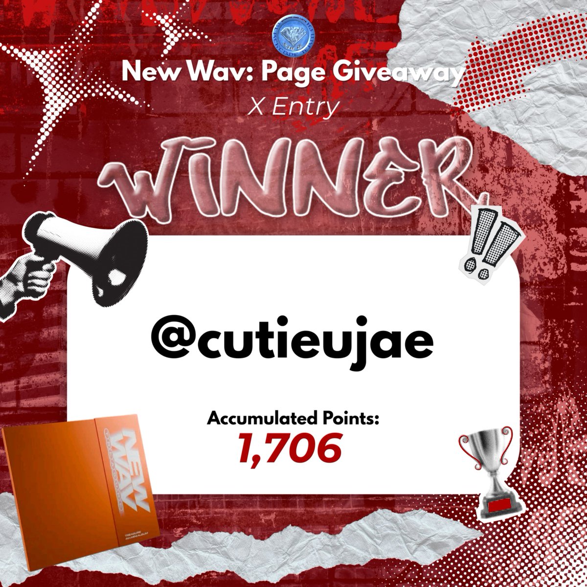 blackcodeteamph's tweet photo. 🎉 Congratulations to our winner  of the NEW WAV  – Random Member Digipack! 

Your effort truly paid off. Thank you as well to everyone who participated and we appreciate your incredible support for Treasure!

📩 Winner, please send us a DM to claim your prize. 🫶 https://t.co/sgIjZGcDSB