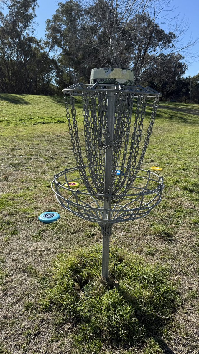 wapple15's tweet photo. So we have been giving this a go, apparently you need serious discs because cheap arse ones just won’t cut it…🤣 #FocusGames plus Friday evening #BeerView from a practice session in our yard. https://t.co/fNJtH2ra9g