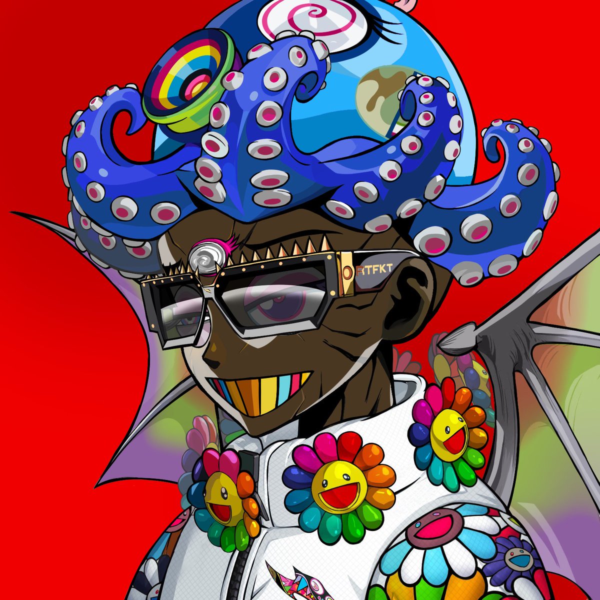 Open_Resort's tweet photo. I want to express my heartfelt thanks to @1025Hourai for turning my "clone" into such a wonderful piece of art! ⚡️✨
It is truly an honor. 🙏🔥
#clonex
#RTFKT https://t.co/WBdJ4UgFyC