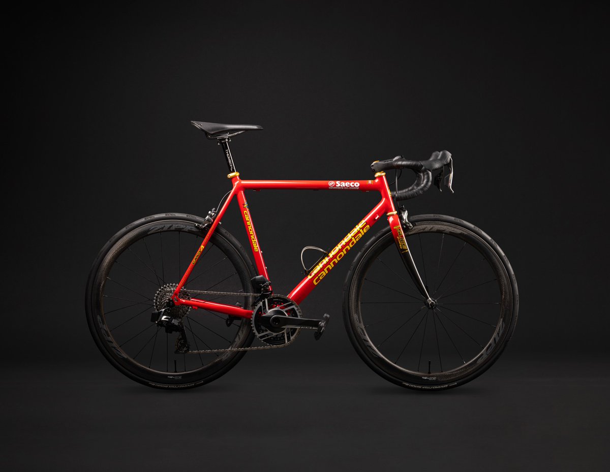 RideCannondale's tweet photo. Say it ain’t Saeco.

This CAAD4 Saeco found its second life through Landon Amaradio, a lifelong Cannondale rider What started with a pair of calipers in a parts' bin turned into a full modern rebuild. Built to be ridden, not retired. 

📸 @mthomasphoto
#ridecannondale https://t.co/cWqXeKvDF2