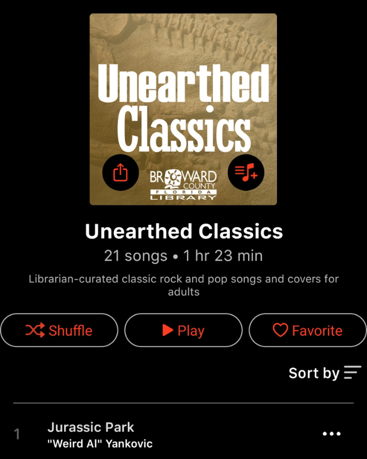 BrowardLibrary's tweet photo. BCL is bringing you exciting new playlists to help you celebrate summer! Unearth a classic tune and find the right vibe for reading or relaxing. FreegalMusic+ offers unlimited, ad-free music streaming with your library card! Download FREEGAL from your phone’s app store or use your web browser to access over 18 million songs.
What have you been listening to lately?

#IAmBCL #BrowardCounty #BrowardLibrary #FreeMusic #Library

A Service of the Broward County Board of County Commissioners
