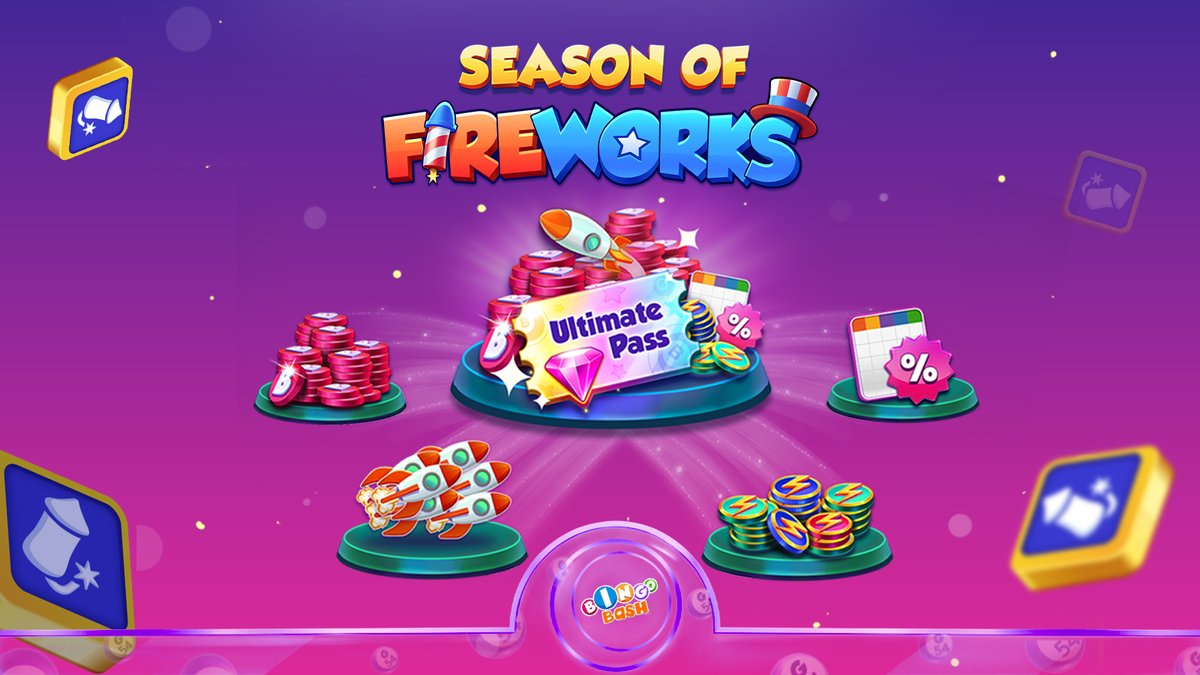 PlayBingoBash's tweet photo. 🎆⏰ Last chance! Today is the final day to unlock amazing rewards with the Ultimate Pass in the Season of Fireworks.

Don't miss out—grab yours before it's gone! ✨

Play Bash▶️ https://t.co/FY7e1D48Gk 

#BingoBash #SeasonOfFireworks #UltimatePass https://t.co/eyG7pWaEzc