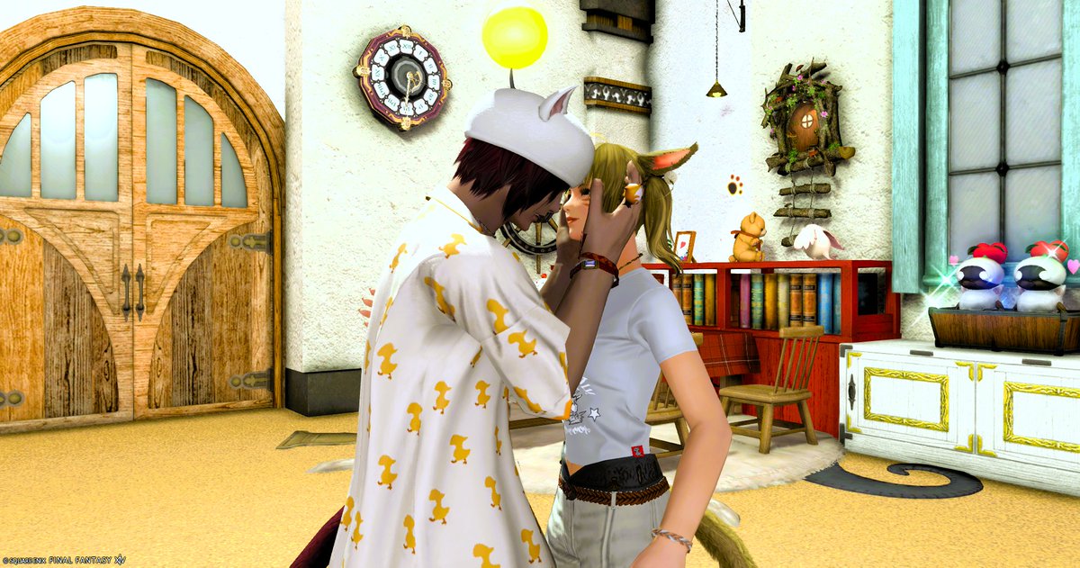 cyokococo's tweet photo. みーてー！！偶然ﾁｭｰみたいなＳＳ撮れたん👄
偶然なのでパジャマとTシャツです笑
#FF14 https://t.co/Tzmaap6HOX