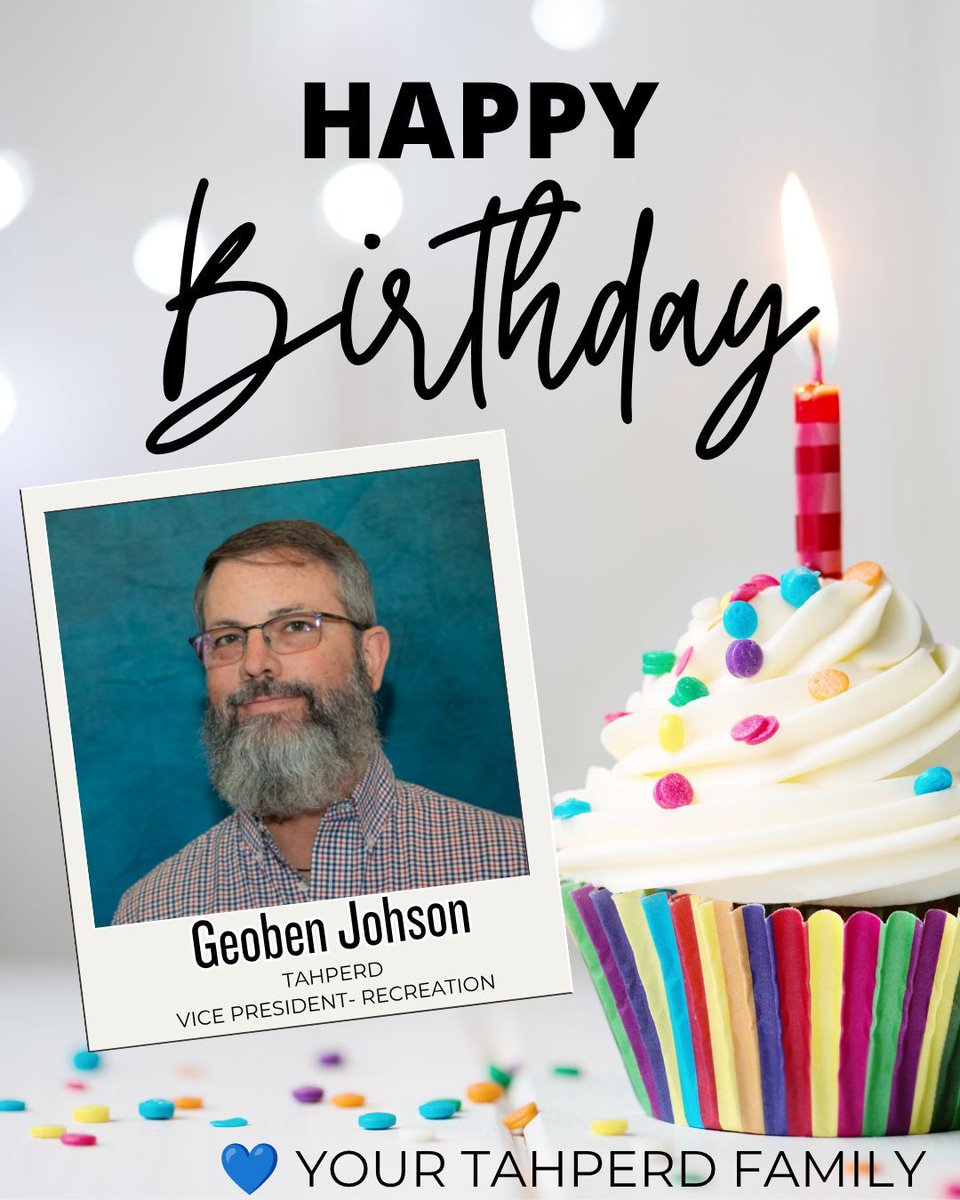 TexAHPERD's tweet photo. Happy Birthday Geoben Johnson!

TAHPERD hopes you are celebrated and made to feel special throughout your day. Thank you for all that you do to support TAHPERD and our members. Your dedication, leadership, and commitment to our profession are truly appreciated. https://t.co/lSJJ0nypxH