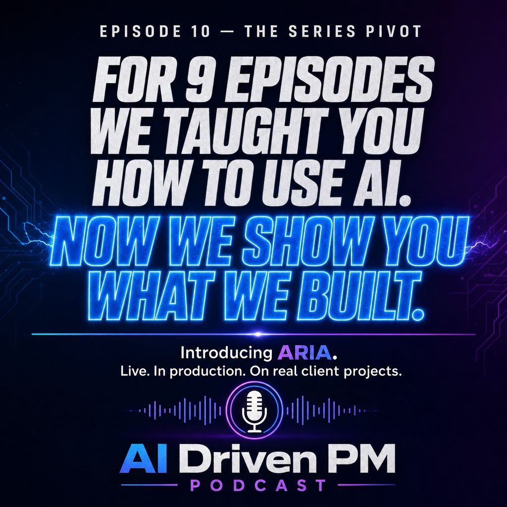 aidrivenpm's tweet photo. Telling someone what your tool does gets a nod.

Showing them gets a reaction.

Episode 10 of #AIDrivenPM — a live ARIA demo.

🎧 https://t.co/hPiQVcIChm https://t.co/Cch4Qwn25e