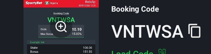 ekaibanbet's tweet photo. Feel free to stake your winning on SPORTYBET today and enjoy your Boom 💥 
10.10 ODDS
💥VNTWSA💥🎉🎉 https://t.co/MLhkrkkhjg