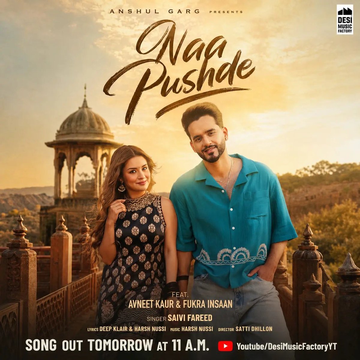 AkkiRajput123's tweet photo. Every stream matters, every share counts. ❤️
Tomorrow at 11 AM, let's stand together and make #NaaPushde one of the biggest releases
#AbhishekMalhan https://t.co/H8AZr2hRRu