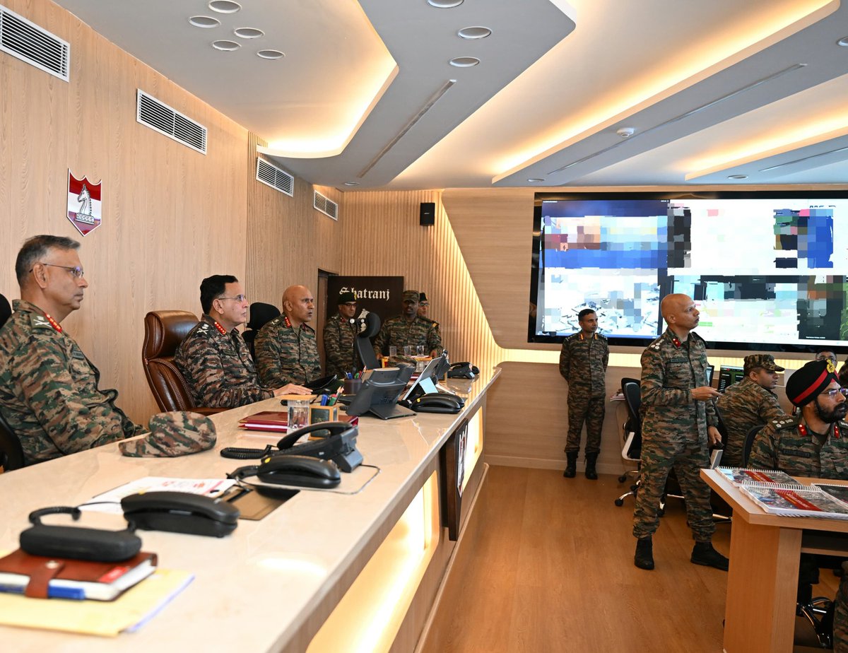 adgpi's tweet photo. #GeneralDhirajSeth, #COAS, visited forward areas along the Line of Control in Poonch, Rajouri & Sunderbani. He reviewed the prevailing security dynamics along the Line of Control and the counter-insurgency grid of the @WhiteKnight_IA.

The #COAS was briefed on the evolving security environment, operational deployments, surveillance architecture, field innovations and integrated operational readiness. He also assessed the ongoing infrastructure development and the formation's sustained efforts to empower the communities of India's first villages through people-centric initiatives.

The #COAS commended all ranks for their operational excellence and unwavering commitment and exhorted them to remain mission-focused, operationally agile and continue striving for excellence.

#YearofNetworkingAndDataCentricity 
#DecadeofTransformation 
@DefenceMinIndia
@SpokespersonMoD 
@NorthernComd_IA