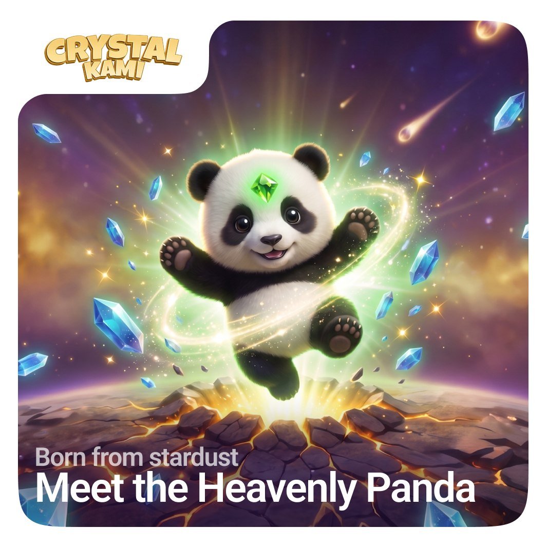 CrystalKami_Bot's tweet photo. 🐼 New Fluffy Energy Has Entered The Adventure

Some heroes arrive with armor. Some arrive with sharp claws. And then there is the Heavenly Panda — soft, adorable, and born directly from the stardust of ancient meteorites.

Do not let the cute face fool you. 

Raising a panda is not just about feeding and playing mini-games. Every time you satisfy its Food, Movement, and Care needs, you are training a powerful ally.

The magical crystals they collect today will make them formidable competitors in the upcoming Arena tournaments.

Are you ready to welcome this fluffy chaos into your lobby?

👇 Jump in and choose your Starfall Pet today!
https://t.co/iHUZHT2cfb