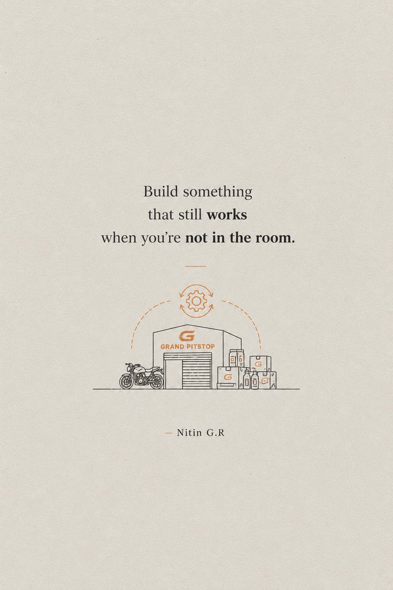 grandpitstop's tweet photo. One decision. One habit. One day at a time. That's how everything changes.
Most people wait for the perfect moment. The people who move forward simply start.
- Nitin G.R.
#Mindset #Success #Entrepreneur #Leadership #GrandPitstop https://t.co/kvqucj8UBy