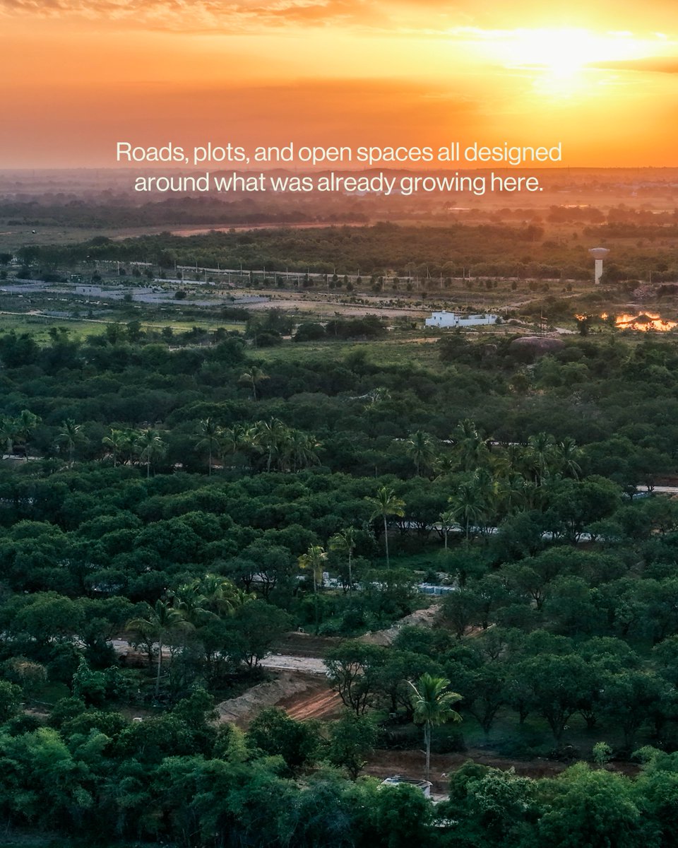stonecraftgroup's tweet photo. Most developments flatten the land and start fresh.
At Woods Indresham, the land told us where everything should go.

If you could design a neighbourhood from scratch, what would you make sure never gets removed?

#realestate #premiumrealestate #ecoconsciousliving #hyderabad https://t.co/LbeW7eMGN3