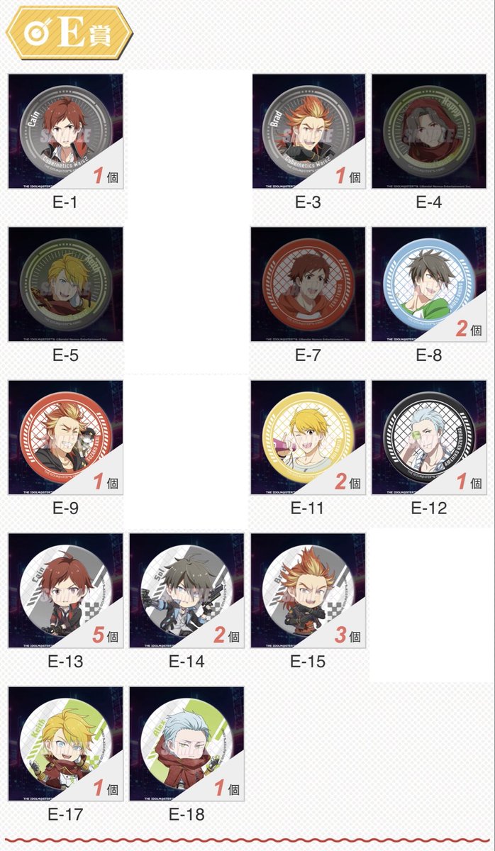 sec_a_trade's tweet photo. 【交換】SideM サイバネ2 くじ引き堂

譲）
S,A,C,D,E賞（画像参照）
輝 英雄 朱雀 類 雨彦

求）
神谷幸広（B-4>その他等身>SD）

郵送のみ。
B-4に対してはこちらからS賞も含め複数提供可能、買取もしますのでご相談下さい。
お気軽にお声掛け下さい。 https://t.co/xpqrfGSD9z
