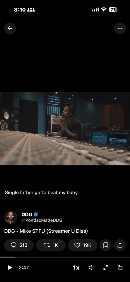 SageLogic's tweet photo. @PontiacMadeDDG That’s crazy the subs for this song wants this man to get in trouble 😂😂 https://t.co/G7MIBFEfx8