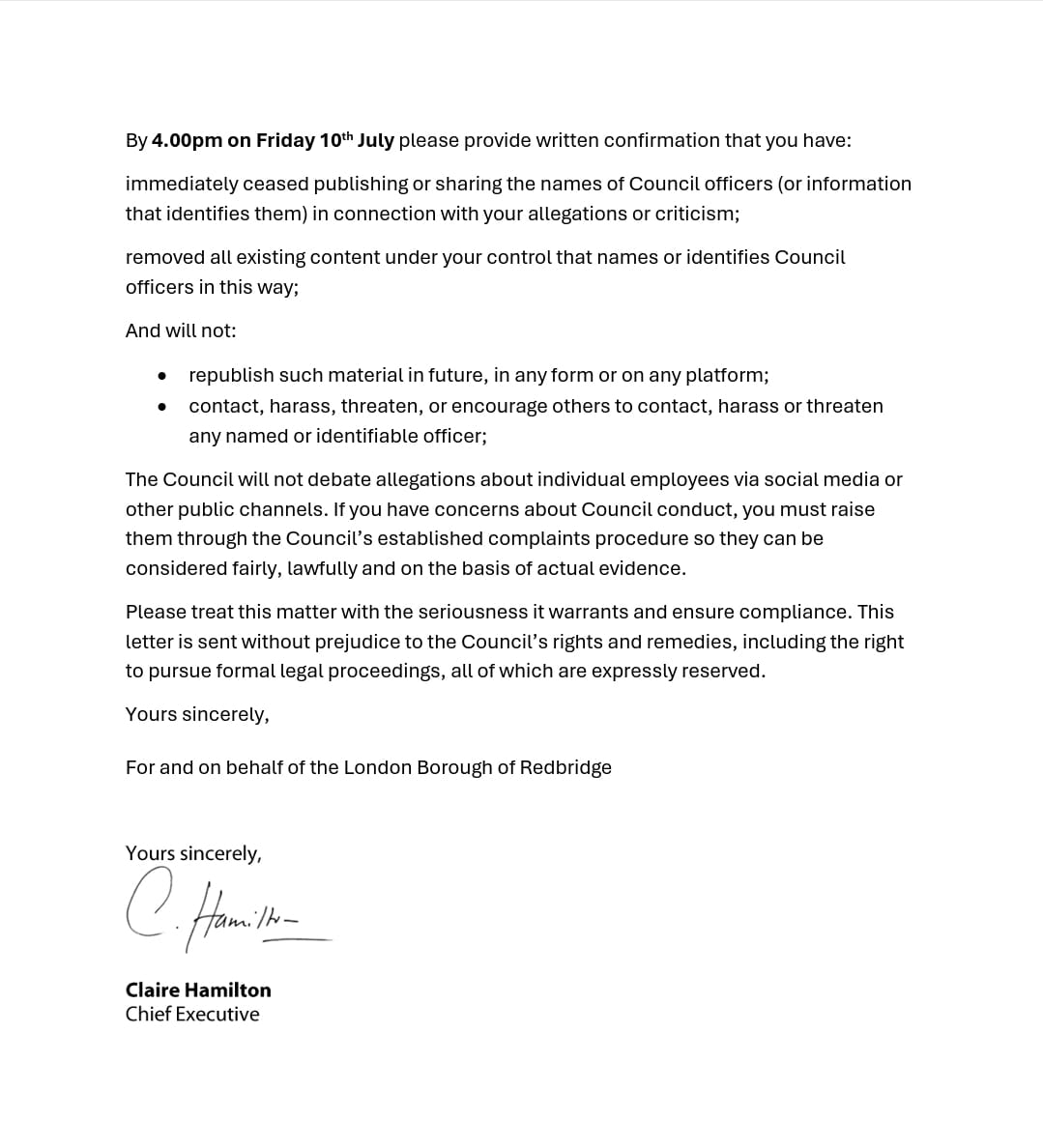Andywalker1945's tweet photo. 1- https://t.co/uNVjaXqy7H I am not agreeing to the @RedbridgeLive gagging instruction threatening legal action. Instead of spending taxpayers money to defend @Jas_Athwal they should be investigating him. There is a reasonable suspicion of misconduct in public office by Ms... https://t.co/MXtdS4TbVP