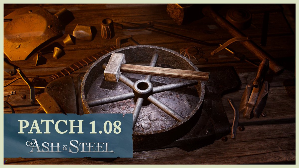 OfAshandSteel's tweet photo. Patch 1.08 is available now!

⚔️ New gameplay features, including Immersive Mode
✅ Memory management improvements
🎮 Full gamepad &amp; Steam Deck support
🛠️ Save, NVIDIA driver &amp; bug fixes

Read the full changelog on Steam: https://t.co/XYM6WkHxVx https://t.co/jkDI8UgBJx
