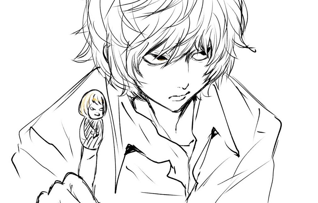 tumiki43150's tweet photo. ニアの落書き https://t.co/xCnGvwBY92