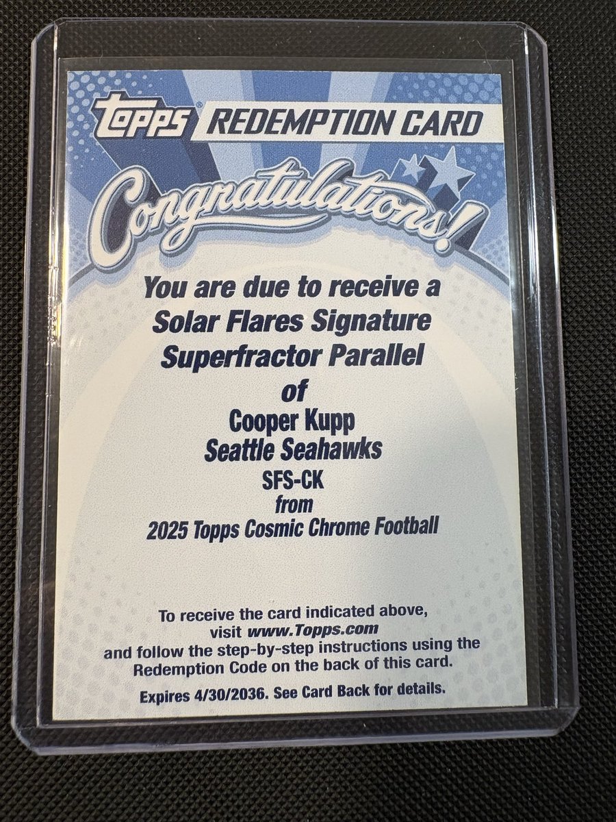 Rothbrosbreaks's tweet photo. @JylesCards Would have to be this Topps Chrome Cosmic Cooper Kupp Superfractor 1/1 Auto

https://t.co/v4m9OqPAGl https://t.co/XxPhGtCXp9