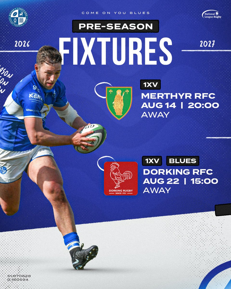BSRUGBY's tweet photo. 🔵 PRESEASON ⚪️

Here are our Pre Season games for this years 2026/27 season

💙🤍
#COYB https://t.co/HiXkvlpbaz