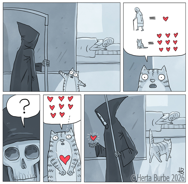 HBurbe's tweet photo. #keistamintis #6238 #hertaburbe #comicsstrip #story #caricatures #cats #katadienis https://t.co/b87U6Gewqk