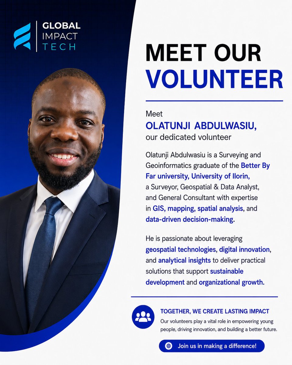 gimpacttech's tweet photo. To Our Amazing Volunteers,

Your passion, commitment, and willingness to serve are the driving force behind Global Impact Tech.
 
Thank you for believing in our vision and choosing to make a difference. We are proud to have you 

Together, we inspire. empower. we create impact. https://t.co/9BTM6m72oi