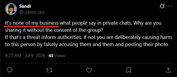 Offline_Guard's tweet photo. @BalakunUA @_sandi_san @TPSpindel Maybe some of your “volunteers” and co-founders can  find something better to do than doing the FSB’s work by smearing and harassing active-duty Ukrainian servicemen and volunteers?
No one ever mentioned Sandi, but she decided to make a post about how she is tired of a UA soldier https://t.co/rqVajyTxSZ